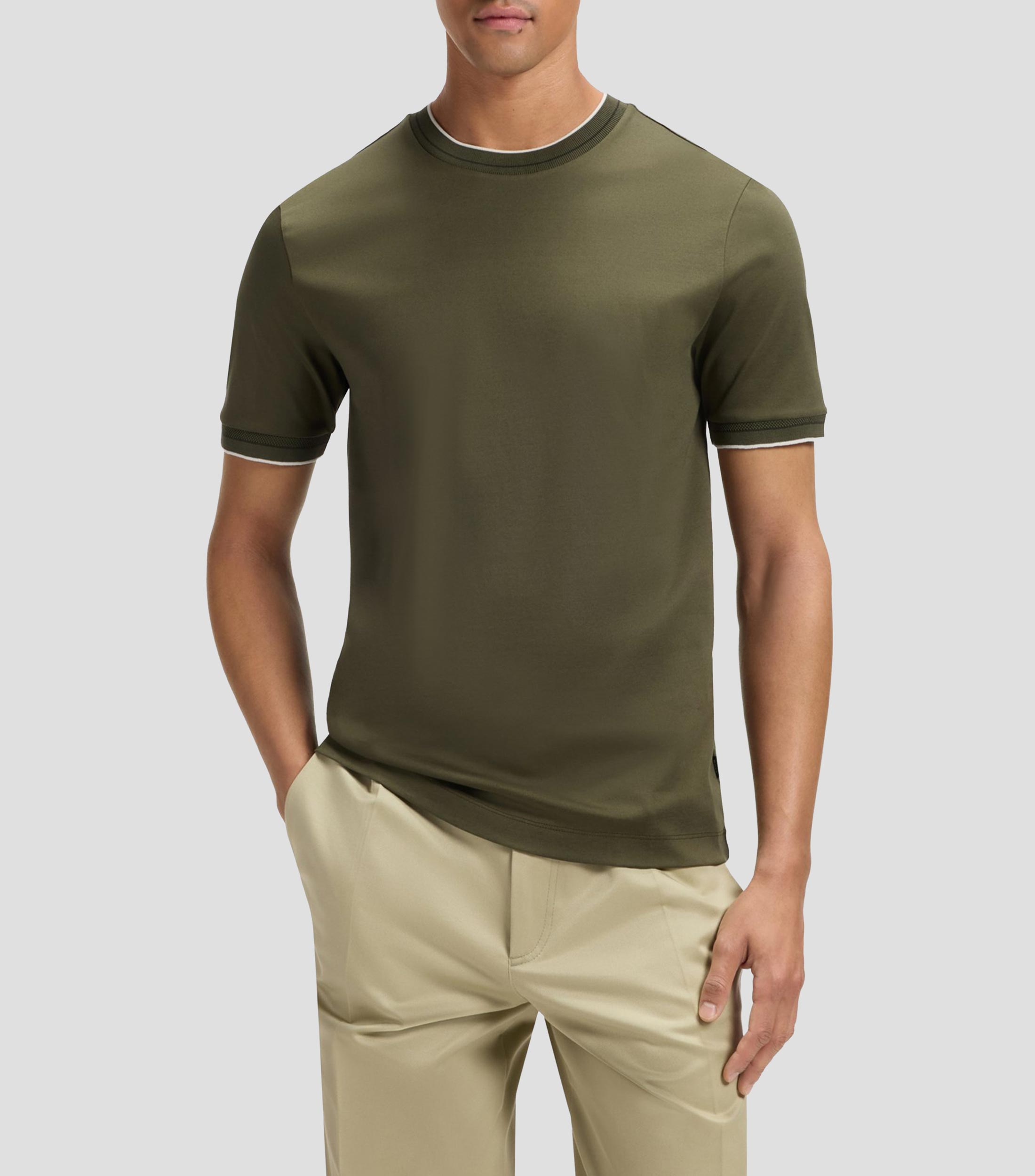 Playera cuello redondo manga corta lisa Hombre